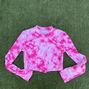 More Than Magic Sz M 7/8 tie dye long sleeve Rashguard Preowned great condition